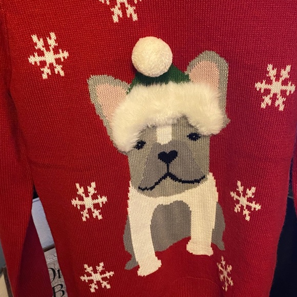 Red Dog Pattern Sweater - Picture 2 of 3